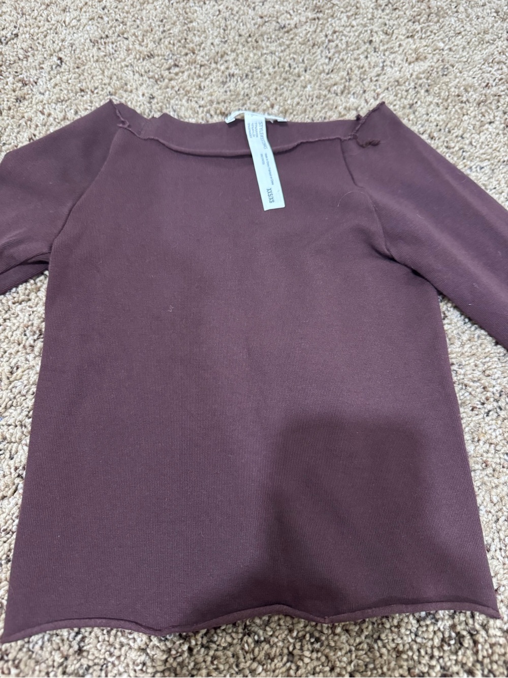 Altar'd State Long Sleeve Top in Plum